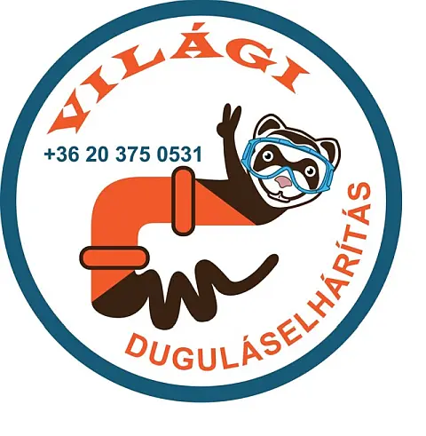 A Világi Duguláselhárítás logoja - Bognár Stúdió Budapest